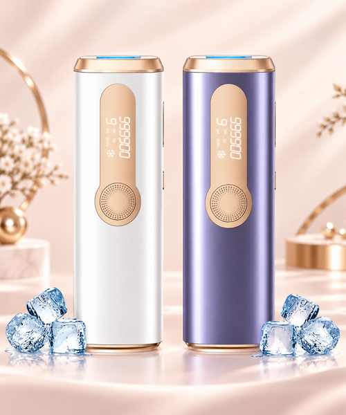 Ice-Cooling IPL Hair Removal Device — At-Home Hair Reduction for Face & Body (Men & Women)