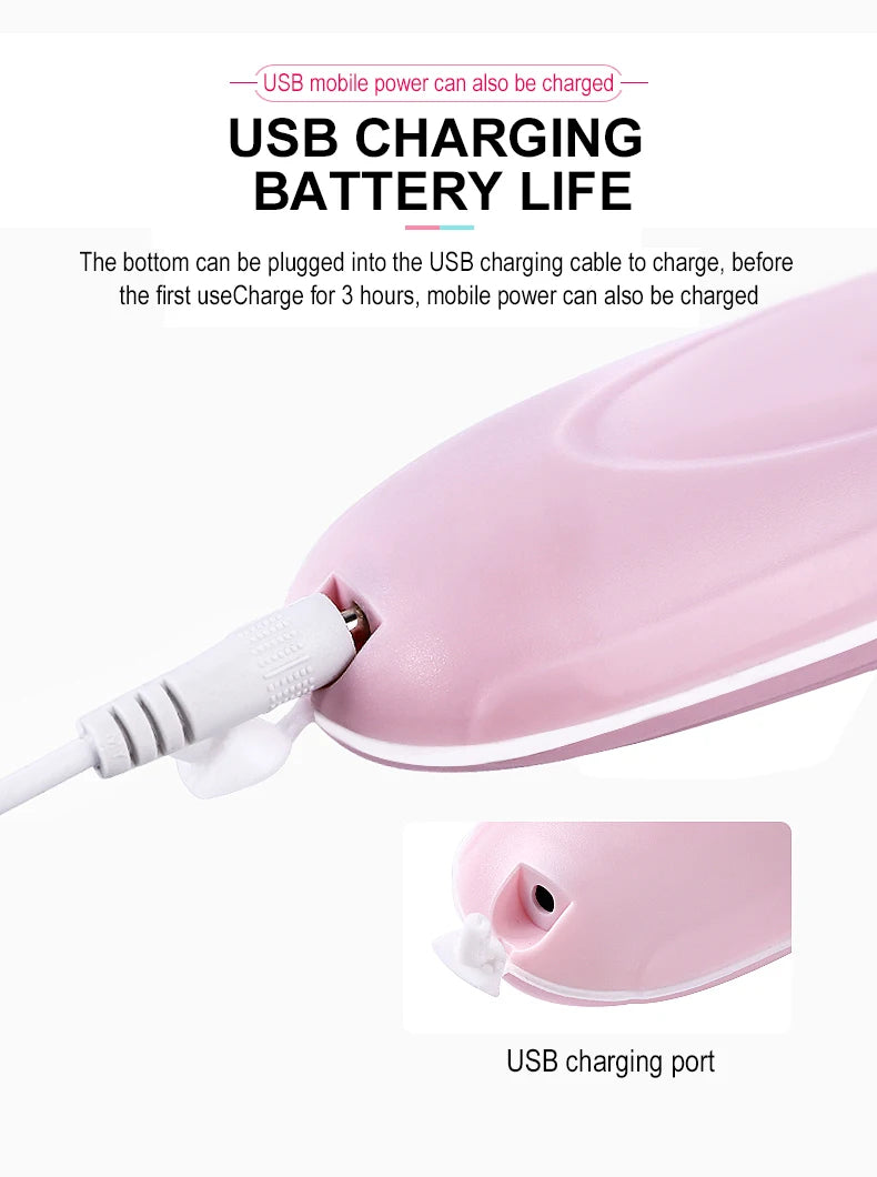 Electric face cleansing brush with 3 brush heads – view 17