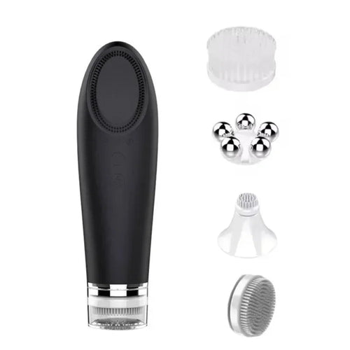 Electric 4-in-1 Silicone Facial Cleansing Brush
