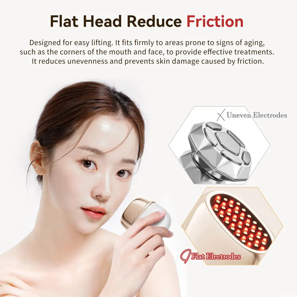 Multi-polar RF facial device with EMS and LED – view 5