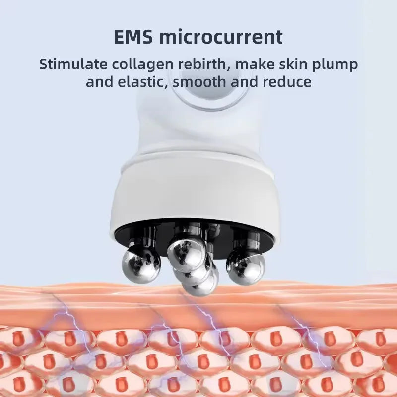 RF and EMS face roller with 360 degree rotating head – view 5