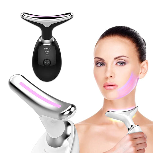 7-in-1 Face & Neck Lifting Device — EMS, LED & Warmth
