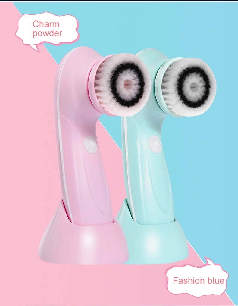 Electric face cleansing brush with 3 brush heads – view 19