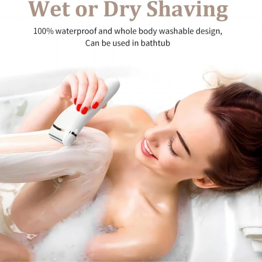 Rechargeable electric shaver for women for face and body – view 4