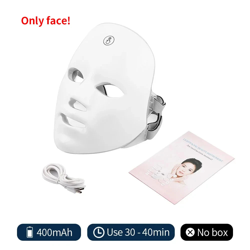 LED light therapy mask for face or neck – view 12