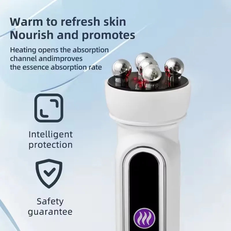 RF and EMS face roller with 360 degree rotating head – view 4