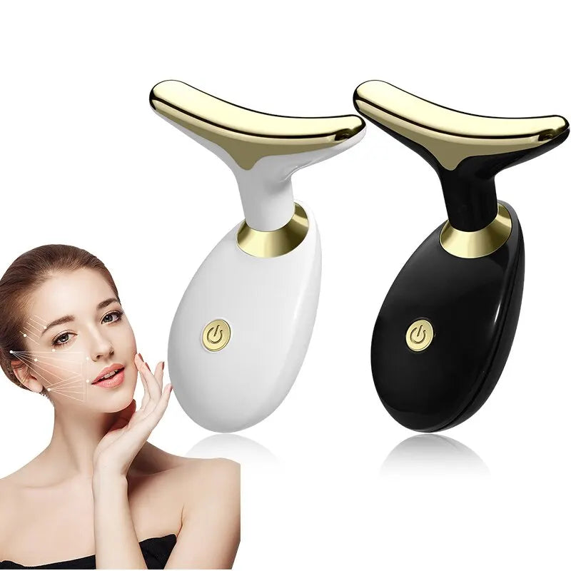 Portable face and neck massager