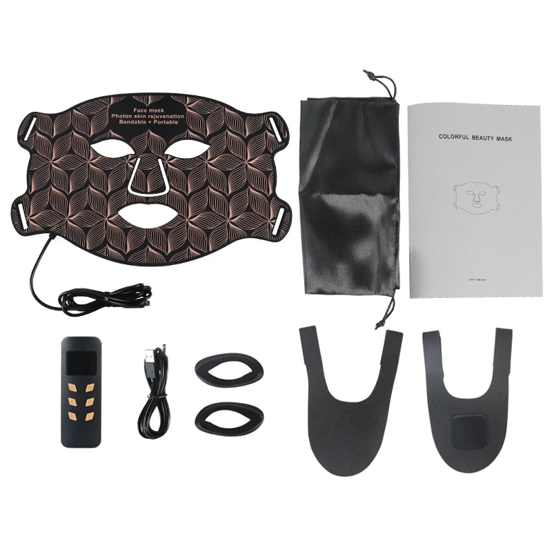 LED face and neck mask with red and near-infrared light – view 9
